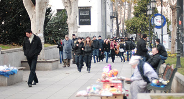 Грузия, Тбилиси, проспект Руставели. Фото "Кавказского Узла"