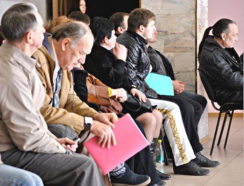 Собрание наблюдателей за выборами. Сочи, 17 марта 2012 г. Фото: Таисия Симонова для "Кавказского узла" Собрание наблюдателей за выборами. Сочи, 17 марта 2012 г. Фото: Таисия Симонова для "Кавказского узла"