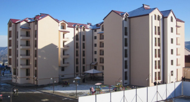 Новый квартал "Арцах" в Степанакерте. Нагорный Карабах, 4 января 2012 г. Фото Алвард Григорян для "Кавказского узла"