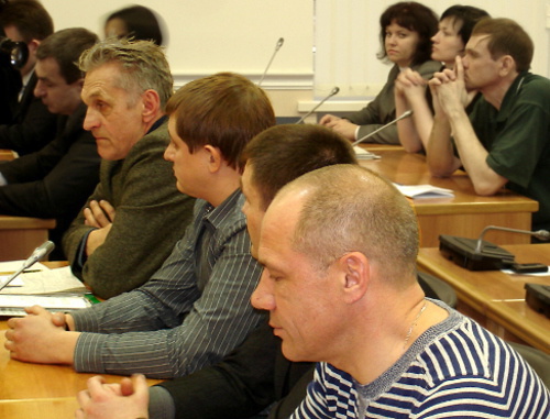 Волгоград, 26 марта 2012 г. Участники публичных слушаний по вопросу внесения изменений в устав города. Фото Татьяны Филимоновой для "Кавказского узла"
 