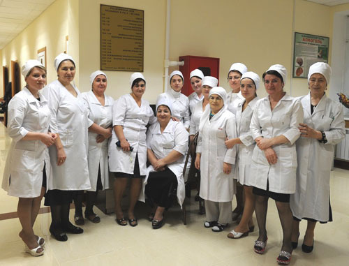 Введены в эксплуатацию два новых медицинских учреждения в Дагестане. На снимке: на открытии корпуса неврологии и нейрохирургии Республиканской больницы № 2. Махачкала, 27 марта 2012 г. Фото Альберта Токаева для «Кавказского узла»
