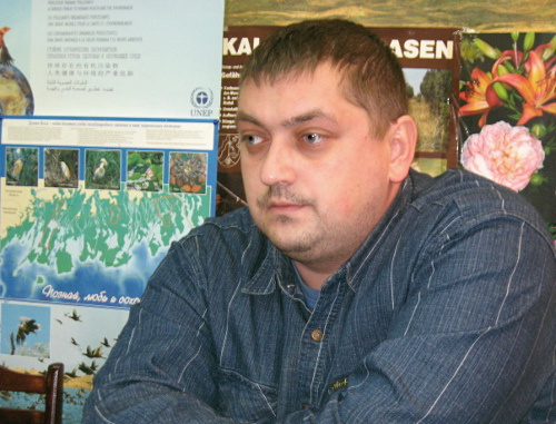 Владислав Дубровченко, начальник санитарной лаборатории общественной организации по Волгоградской области "Центр экологического контроля". Фото Вячеслава Ященко для "Кавказского узла"