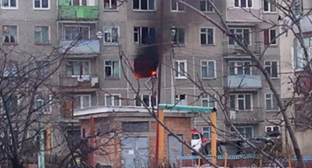 Спецоперация в Тырныаузе, 16 января 2013 г. Фото пресс-службы МВД КБР, 07.mvd.ru