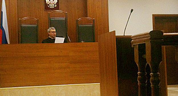 Судья Андрей Коротков на заседании по делу об убийстве Юрия Буданова в Мосгорсуде. 28 января 2013 г. Фото: http://flb.tv