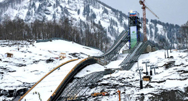 Комплекс для прыжков с трамплина «Русские Горки». Сочи. Фото: Ирина Лукьяшко, ЮГА.ру