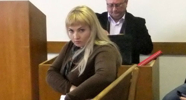 Елена Соколинская во время заседания суда. Сочи, 26 февраля 2013 г. Фото Светланы Кравченко для "Кавказского узла"