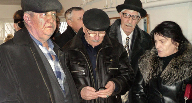 Члены "Союза "Чернобыль" в Нальчикском городском суде. Фото Людмилы Маратовой для "Кавказского узла"