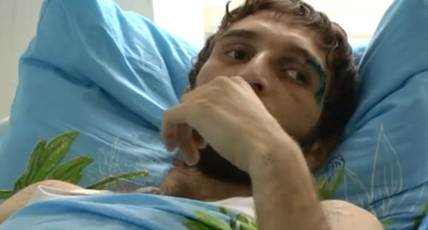 Мухамед Хабилов в республиканской клинической больнице Нальчика. Кадр из видеоролика Кабардино-Балкарского Республиканского Общественного Правозащитного Центра, http://zapravakbr.ru