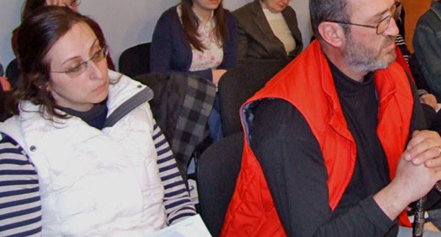 Презентация книги "Грузия спасенная" прошла в Тбилисском международном пресс-центре РИА Новости. На снимке: во время презентации. Тбилиси, 21 марта 2013 г. Фото Эдиты Бадасян для "Кавказского узла"