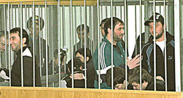 Подсудимые по делу о нападении на Нальчик в зале суда.Кабардино-Балкария. Фото: Федеральная служба исполнения наказаний, http://www.fsin.su/