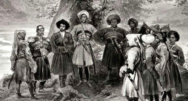 Г.Г. Гагарин. Совещание черкесских князей в 1839—40-х гг. Фото https://commons.wikimedia.org