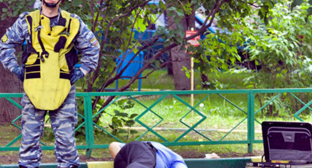 На месте гибели Юрия Буданова. Москва, 10 июня 2011 г. Фото: Yuri Timofeyev (RFE/RL)