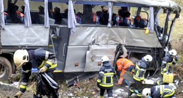 На месте ДТП в Бельгии. Фото: официальный портал губернатор и правительство Волгоградской области, http://www.volganet.ru/