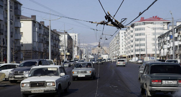 Обрыв проводов в результате урагана, Новороссийск. Фото Владимира Аносова, http://www.yuga.ru