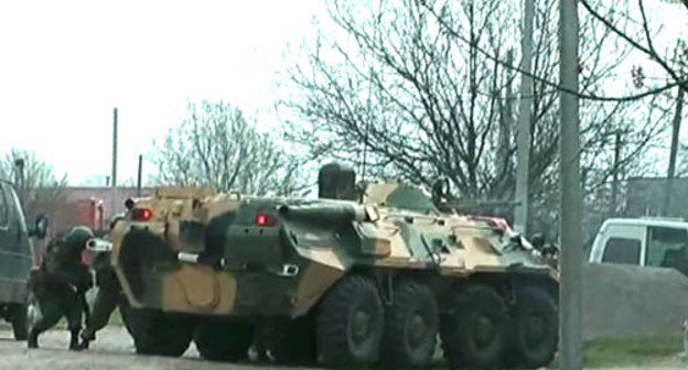 Спецоперация в селе Долаково Назрановского района. Ингушетия, 8 апреля 2013 г. Фото http://www.nak.fsb.ru/