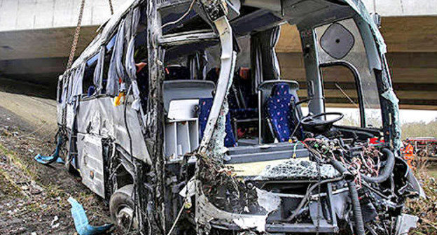 На месте ДТП в Бельгии. Фото http://gg34.ru/