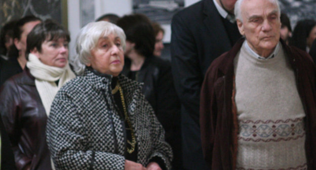 На выставке "Чернобыль. 27 лет спустя". Тбилиси, 17 апреля 2013 г. Фото Анны Коноплевой для "Кавказского узла"