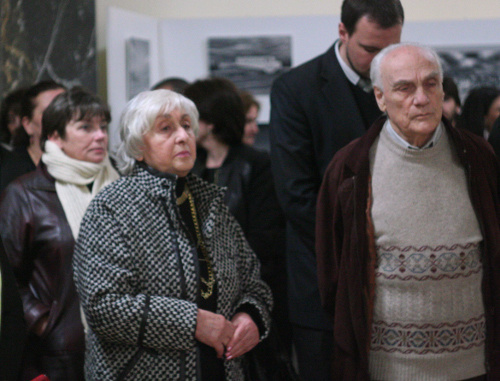 На выставке "Чернобыль. 27 лет спустя". Тбилиси, 17 апреля 2013 г. Фото Анны Коноплевой для "Кавказского узла"