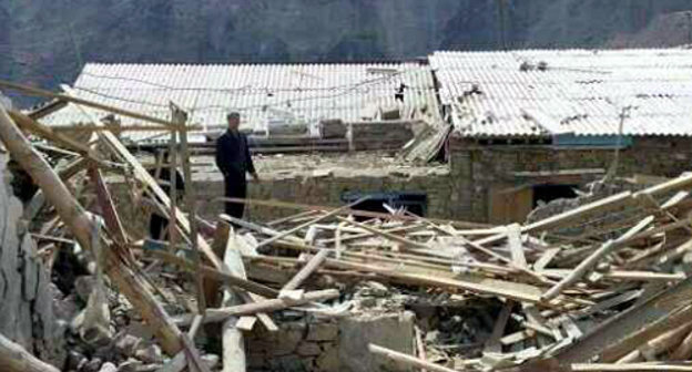 Разрушенные в ходе спецоперации дома в селении Гимры Унцукульского района Дагестана. Май 2013 г. Фото Abu Muavia для "Кавказского узла"