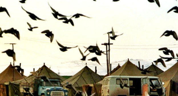 Пункт временного размещения "Промжилбаза". Ингушетия. Фото http://www.ekhokavkaza.com/