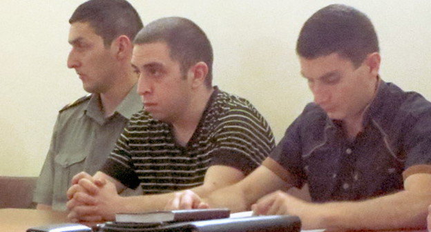 Обвиняемый в государственной измене Рафаел Авакян в зале заседания суда первой инстанции. Нагорный Карабах, Степанакерт, 25 июня 2013 г. Фото Алвард Григорян для "Кавказского узла"