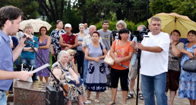 Собрание активистов движения "Закон и порядок". Сочи, 3 августа 2013 г. Фото Светланы Кравченко для "Кавказского узла"