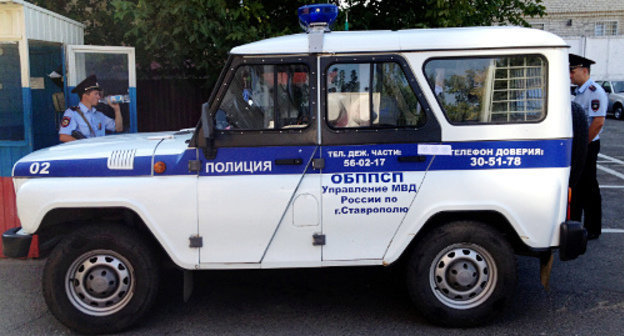 Автомобиль полиции, в котором, по предварительным данным, было совершено изнасилование жительницы Ставрополья. Ставрополь, 28 августа 2013 г. Фото предоставлено СУ СК РФ по Ставропольскому краю