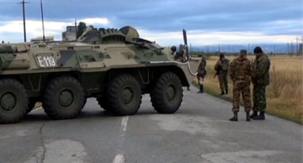 Спецоперация в Урванском районе КБР, 5 сентября 2013 г. Фото предоставлено Оперативным штабом по КБР