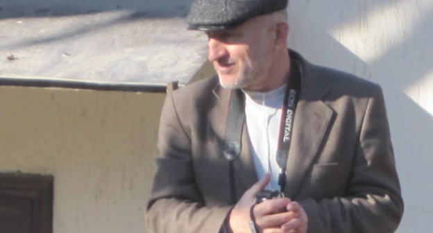 Ахмеднаби Ахмеднабиев на митинге в селе Гимры. Дагестан, Унцукульский район, 2012 г. Фото Гамзата Изудинова