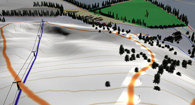 Проект парка спорта, отдыха и развлечений "Лысая Гора", представленный Северной Осетией на международном инвестфоруме в Сочи. Фото http://www.alaniatourism.ru/