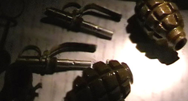 Гранаты, обнаруженные на месте проведения спецоперации. Фото http://nac.gov.ru/