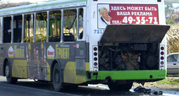 Взрыв в автобусе в Волгограде. 21 октября 2013 г. Фото: Пресс-служба МЧС