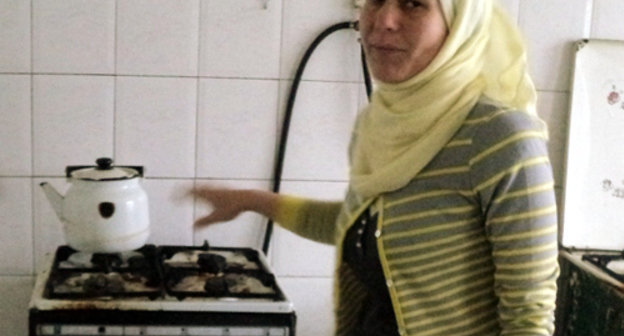 Беженка из Сирии в пансионате "Джайлык". Октябрь 2013 г. Фото Луизы Оразаевой для "Кавказского узла"