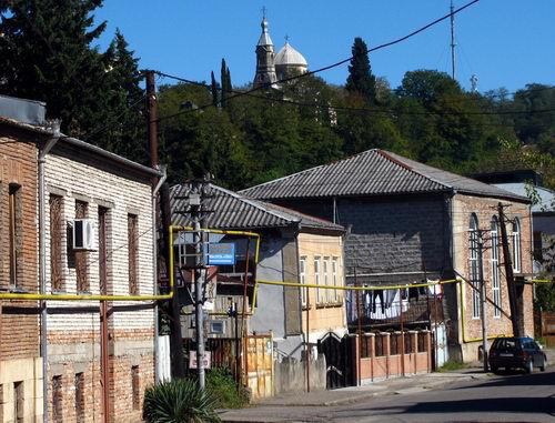 Жилые дома в Кутаиси. Октябрь 2013 г. Фото Юлии Кашеты для "Кавказского узла"
