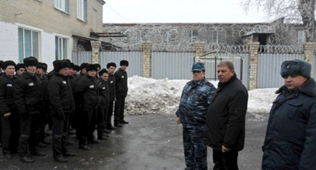 В ИК-1 ГУФСИН по Ростовской области во время визита сотрудников региональной прокуратуры по надзору за соблюдением законов в исправительных учреждениях. Ростовская область, город Зверево, 12 февраля 2013 г. Фото: http://www.61.fsin.su
