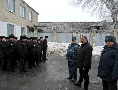 В ИК-1 ГУФСИН по Ростовской области во время визита сотрудников региональной прокуратуры по надзору за соблюдением законов в исправительных учреждениях. Ростовская область, город Зверево, 12 февраля 2013 г. Фото: http://www.61.fsin.su