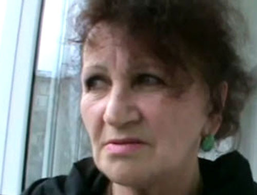 Лейла Михайловская, получившая квартиру взамен утраченного жилья. Сухум, 30 января 2014 г. Кадр из видео "Кавказского узла"