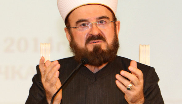 Шейх Али Мухиддин 
Аль-Карадаги на международной богословской конференции в Махачкале. 6 марта 2014 г. Фото Руслана Алибекова для "Кавказского узла"