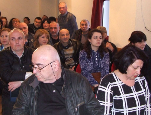 Премьерный показ документального фильма "Худон ГЭС – судьба Грузии?". Тбилиси, 2 апреля 2014 г. Фото Эдиты Бадасян для "Кавказского узла" Премьерный показ документального фильма "Худон ГЭС – судьба Грузии?". Тбилиси, 2 апреля 2014 г. Фото Эдиты Бадасян для "Кавказского узла"
