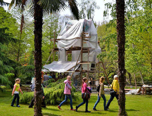 Памятник воинам -афганцам в Комсомольском сквере Сочи. 23 апреля 2014 г. Фото Светланы Кравченко для "Кавказского узла"