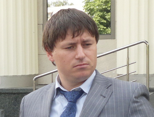 Адвокат Сергея Хаджикурбанова Алексей Михальчик. Июнь 2013 г.  Фото "Кавказского узла"