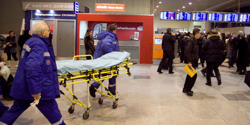 Теракт в аэропорту "Домодедово". Москва, 24 января 2011 г. Фото: Yuri Timofeyev (RFE/RL)