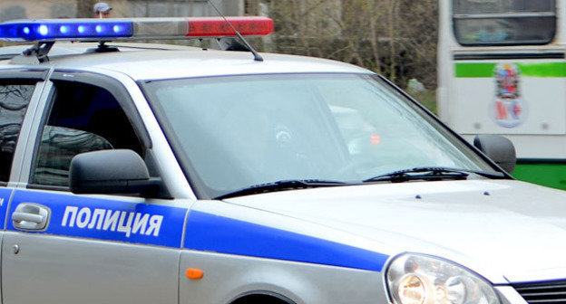 Полицейская машина. Фото Олега Пчелова для "Кавказского узла"