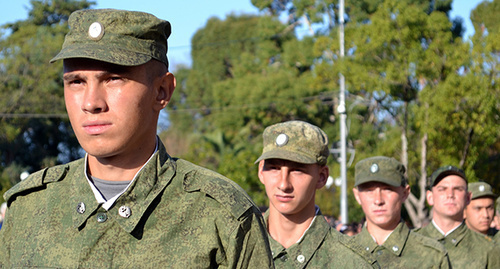 Солдаты срочной службы. Фото Светланы Кравченко для "Кавказского узла"