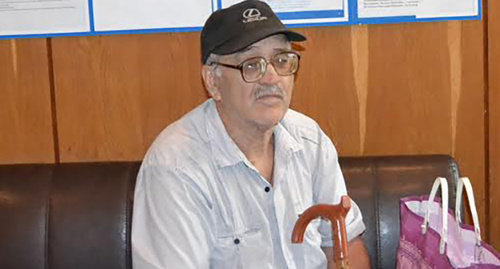 Инвалид по зрению Виктор Диденко. Фото Светланы Кравченко для "Кавказского узла" 