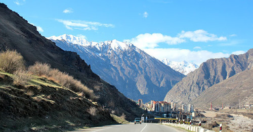 Въезд в город Тырныауз. КБР. Фото Анны Черныш для "Кавказского узла"
