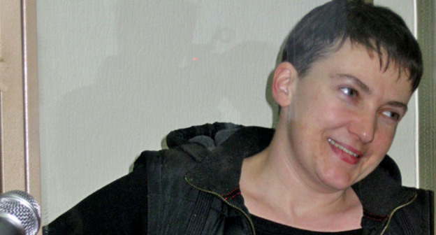 Надежда Савченко в зале Донецкого городского суда, 2 ноября 2015 года. Фото Константина Волгина для "Кавказского узла" 
