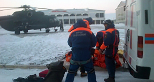 Завершение спасательной операции в Каспийском море. Фото: http://05.mchs.gov.ru/operationalpage/operational/item/3358947/