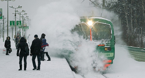 Прибытие электрички. Фото: https://twitter.com/fillip_ina Прибытие электрички. Фото: https://twitter.com/fillip_ina