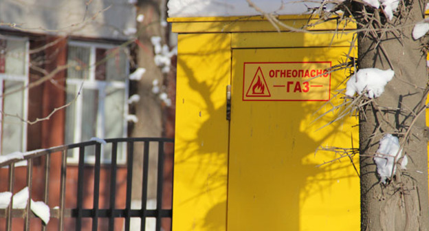 Газовый щит. Фото Магомеда Магомедова для "Кавказского узла"